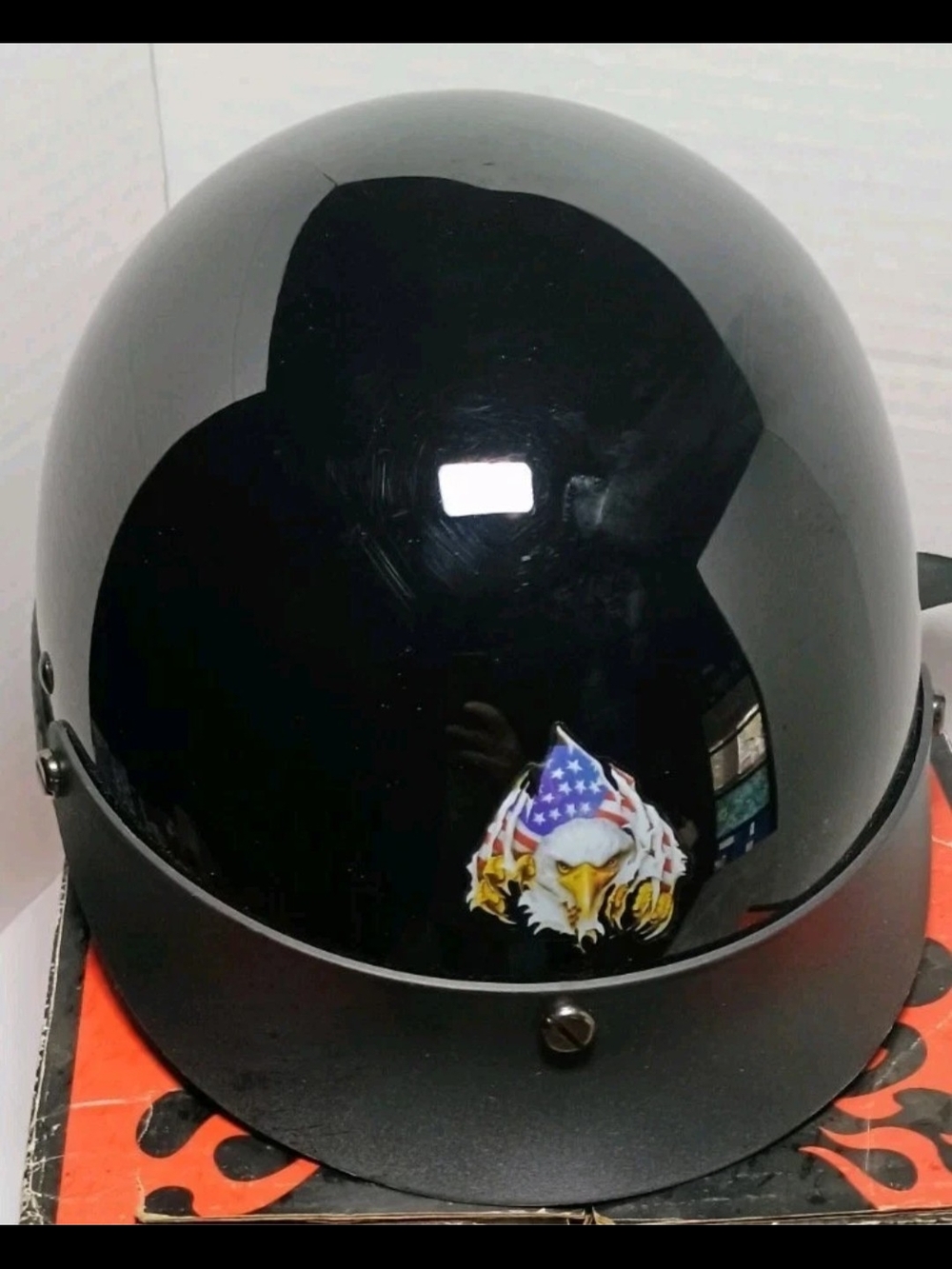 SHORTY MOTORCYCLE HELMET DOT CERTIFIED AS IS Size Medium